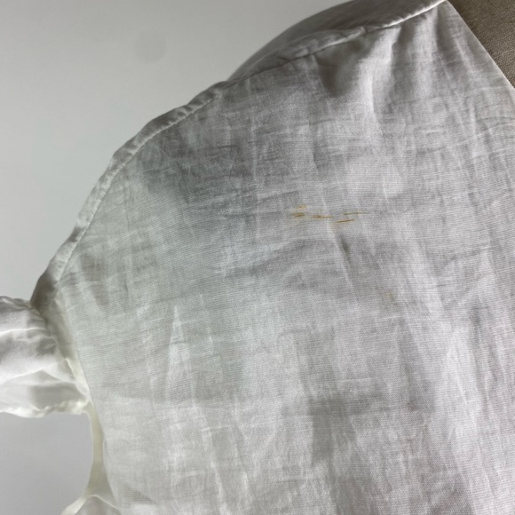 ZARA White V-neck Side Tie Mini Dress Womens Small - Picture 2 of 10